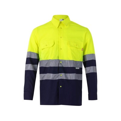Camisa bicolor manga larga ala visibilidad 144