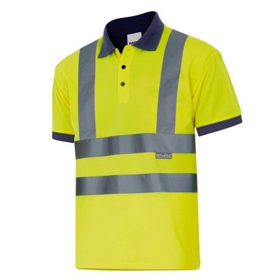 Polo bicolor manga corta 305502 alta visibilidad