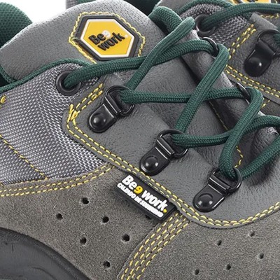 Zapato de seguridad metálico NIORD S1P de piel serraje