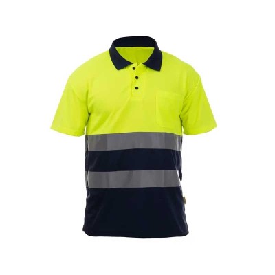 Polo de manga corta de alta visibilidad ROCK HV POLO SS combinado