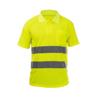 Polo de manga corta de alta visibilidad CLIFF HV POLO SS monocolor