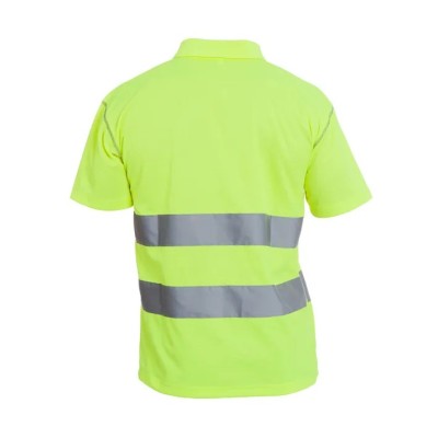 Polo de manga corta de alta visibilidad monocolor TAIL HV