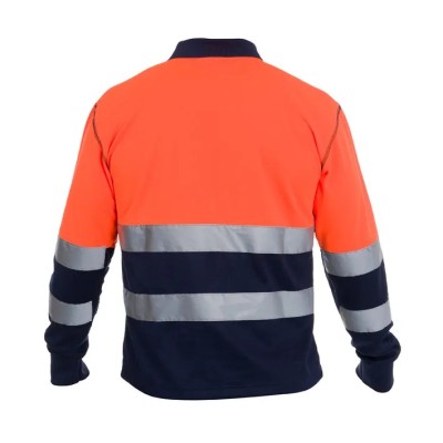 Polo de manga larga de alta visibilidad combinado JUDE HV
