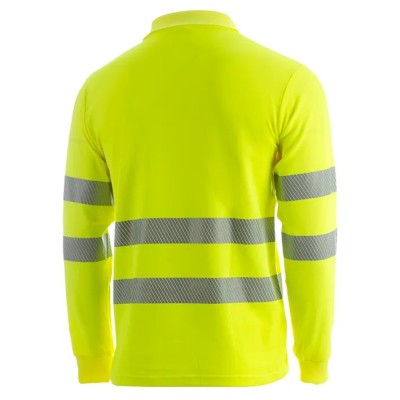 Polo manga larga alta visibilidad ISLAND HV