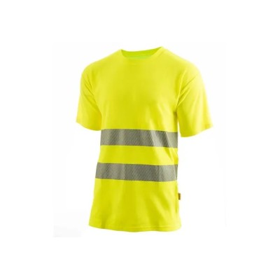 Camiseta de manga corta alta visibilidad monocolor FUNK HV