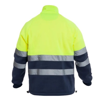 Sudadera de alta visibilidad combinada con cremallera CHILL HV