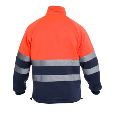 Sudadera de alta visibilidad combinada con cremallera CHILL HV
