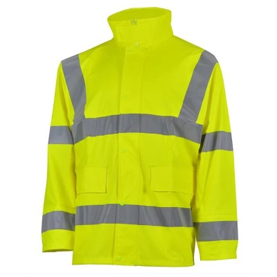 Cazadora de lluvia alta visibilidad monocolor OCTOPUS JACKET HV