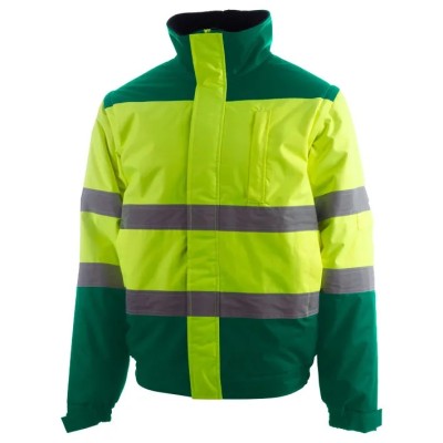 Cazadora bomber alta visibilidad mangas desmontables JUNGLE HV