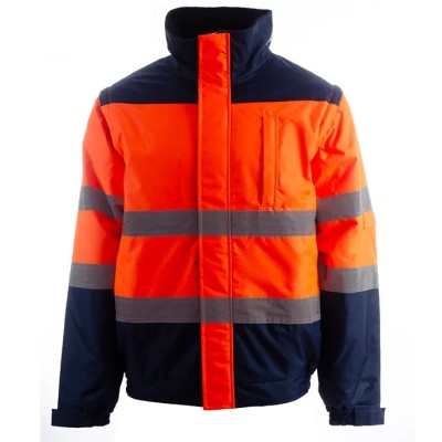 Cazadora bomber alta visibilidad mangas desmontables JUNGLE HV