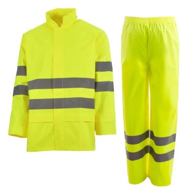 Traje de lluvia monocolor alta visibilidad DANCE SET HV
