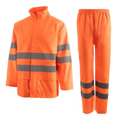 Traje de lluvia monocolor alta visibilidad DANCE SET HV