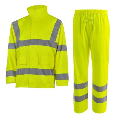 Traje de lluvia alta visibilidad monocolor OCTOPUS SET HV