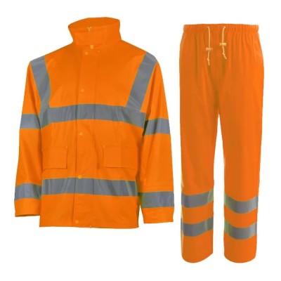 Traje de lluvia alta visibilidad monocolor OCTOPUS SET HV